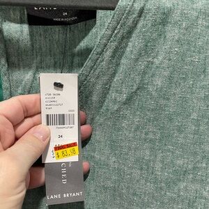 Lane Bryant Heather Green Blouse